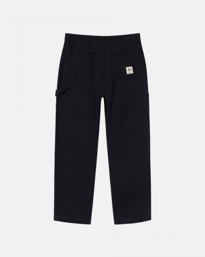 Men Stussy Work Pant Canvas Pants Black Australia | NRX-9689