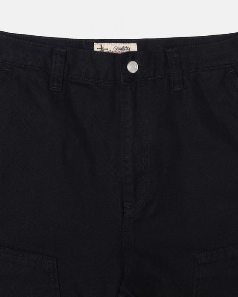 Men Stussy Work Pant Canvas Pants Black Australia | NRX-9689