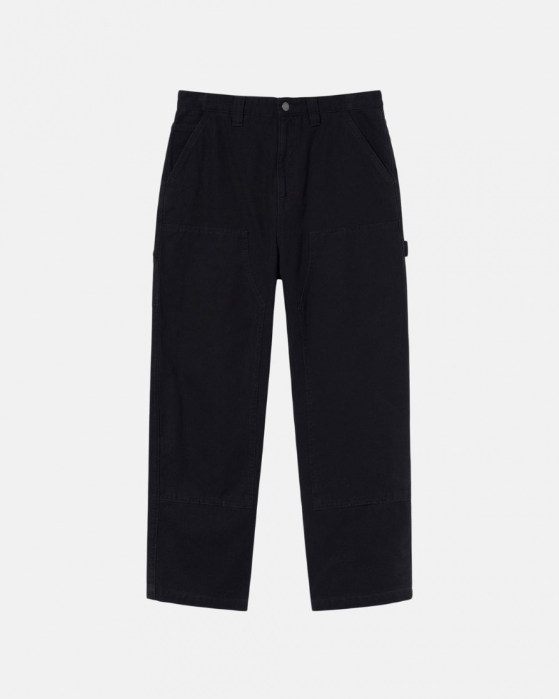 Men Stussy Work Pant Canvas Pants Black Australia | NRX-9689