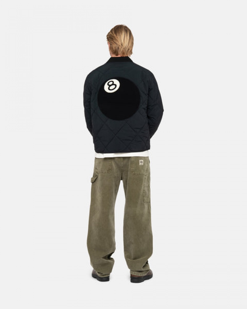 Men Stussy Work Pant Canvas Pants Olive Australia | JPN-8936