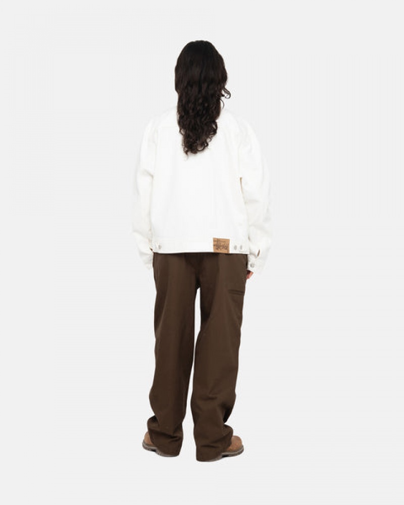 Men Stussy Workgear Trouser Twill Pants Brown Australia | ICM-1613