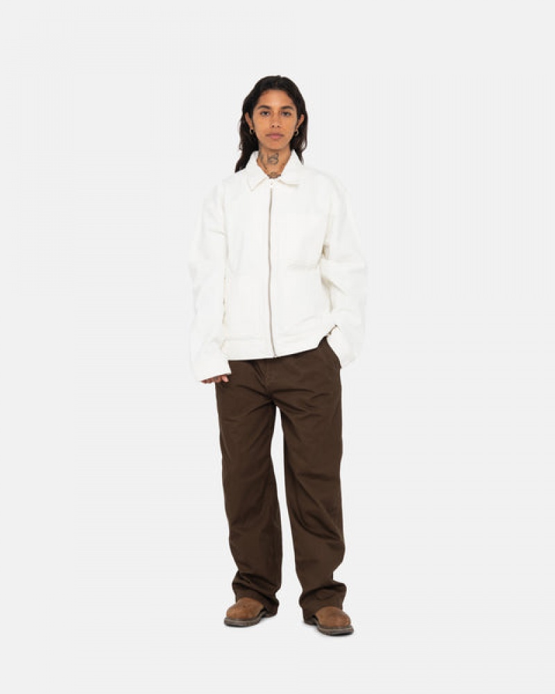 Men Stussy Workgear Trouser Twill Pants Brown Australia | ICM-1613