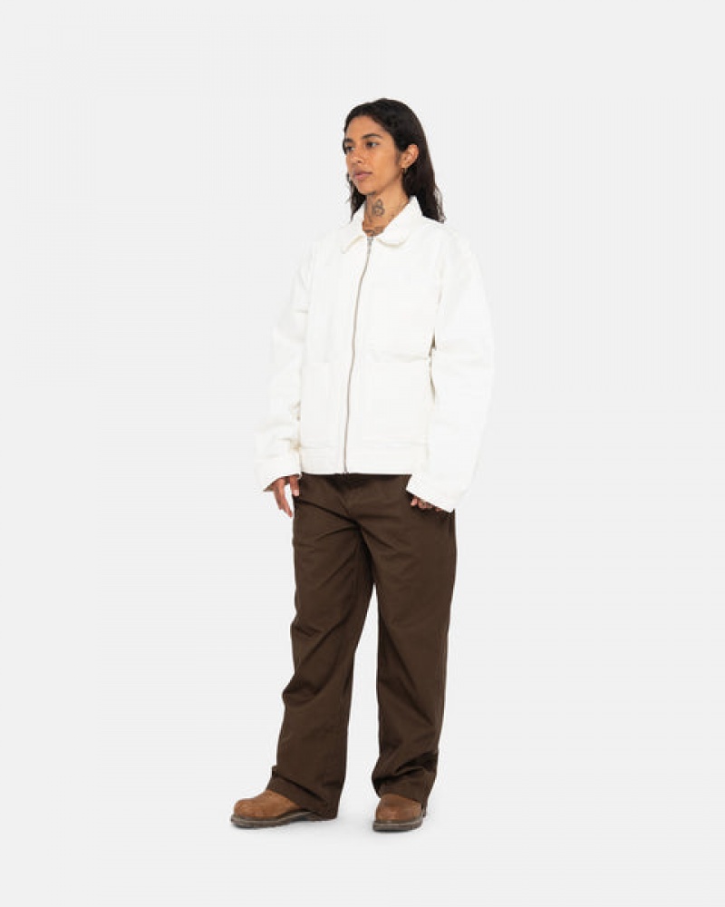 Men Stussy Workgear Trouser Twill Pants Brown Australia | ICM-1613