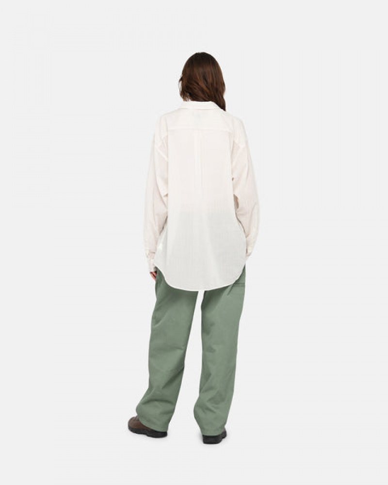 Men Stussy Workgear Trouser Twill Pants Green Australia | MZS-0912