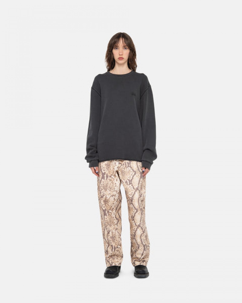 Women Stussy Basic Stock Ls Thermal Tops Black Australia | IZQ-2700