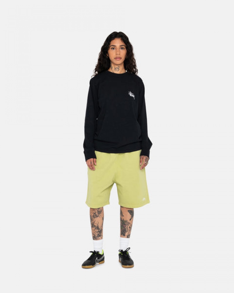 Women Stussy Basic Stussy Ls Tee T Shirt Black Australia | ATU-8034