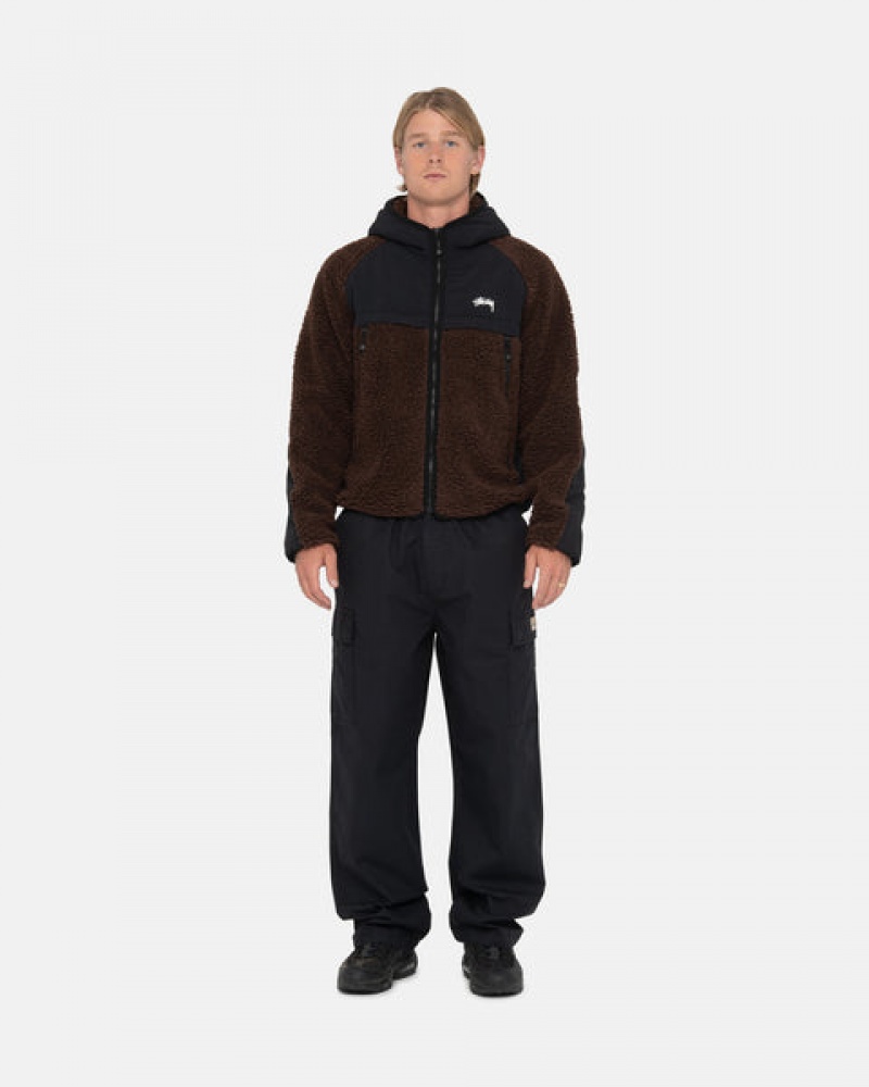 Women Stussy Beach Pant Ripstop Cargo Pants Black Australia | DOM-2446