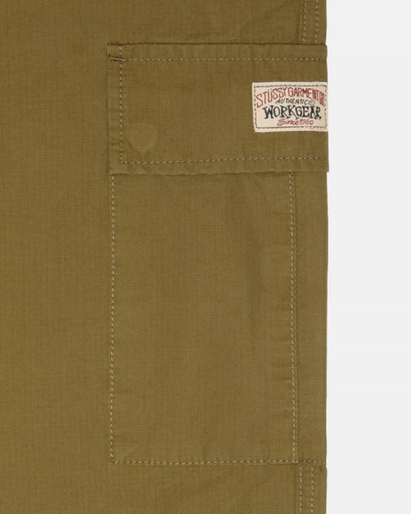 Women Stussy Beach Pant Ripstop Cargo Pants Brown Australia | LQK-9689