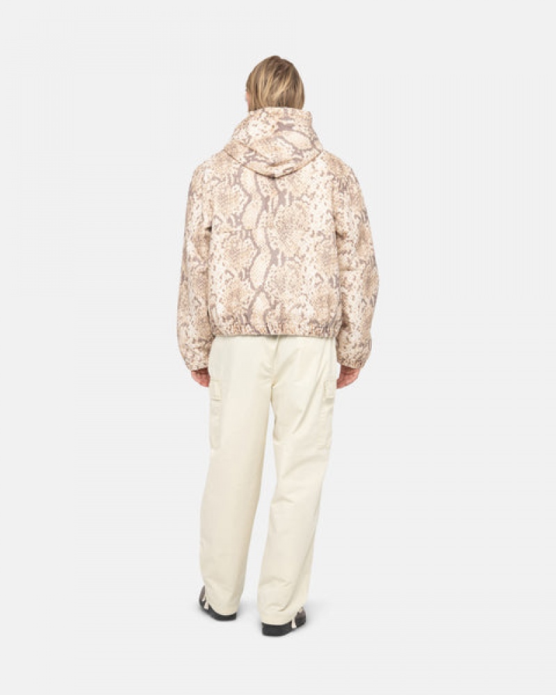 Women Stussy Beach Pant Ripstop Cargo Pants Cream Australia | UXV-0296