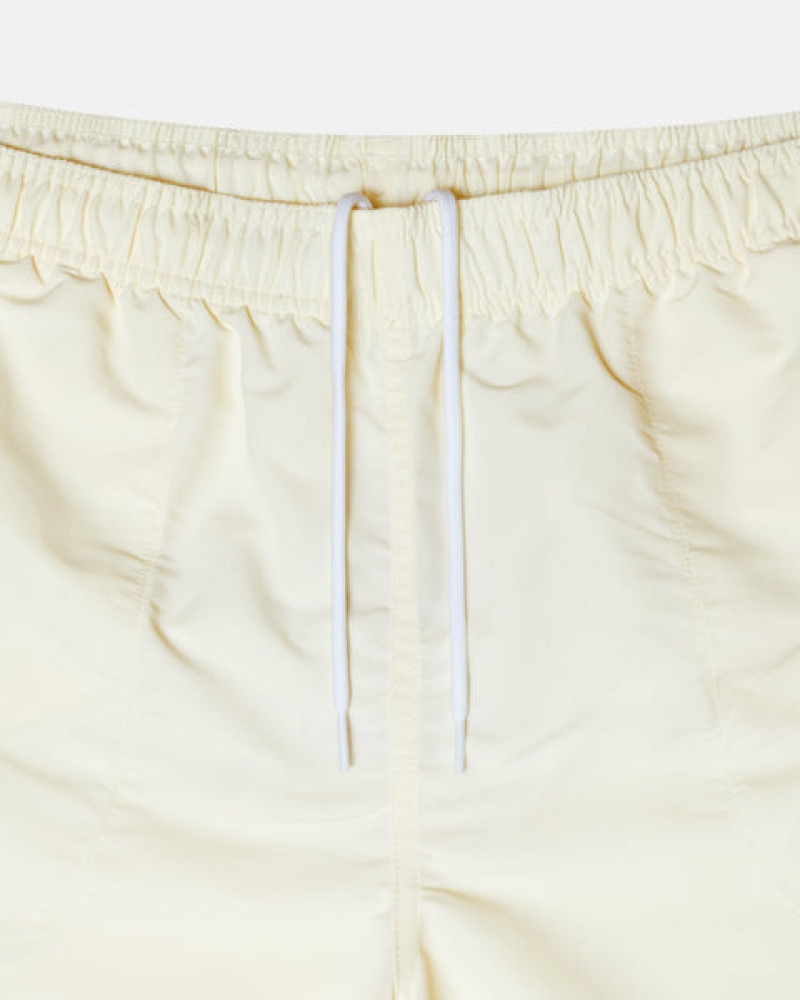 Women Stussy Big Basic Water Short Swimwear Cream Australia | XHG-4054