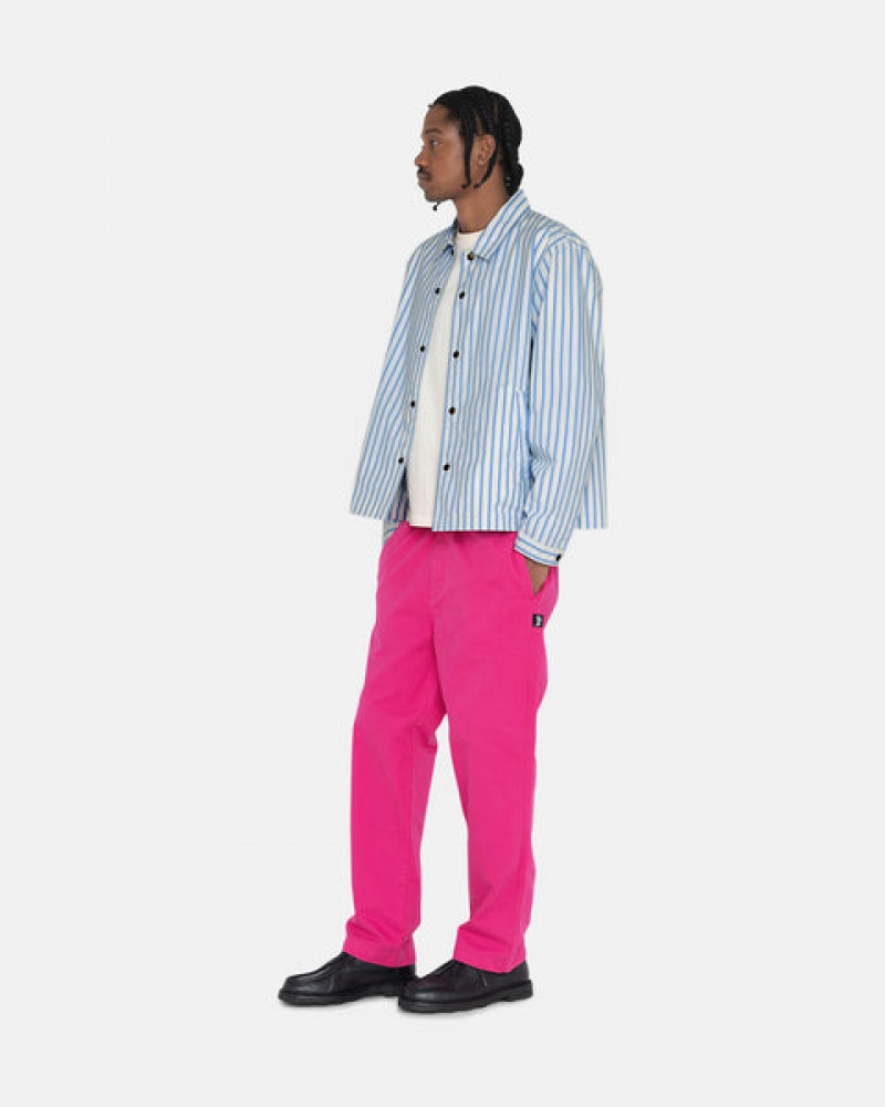 Women Stussy Brushed Beach Pants Pink Australia | XVR-5599