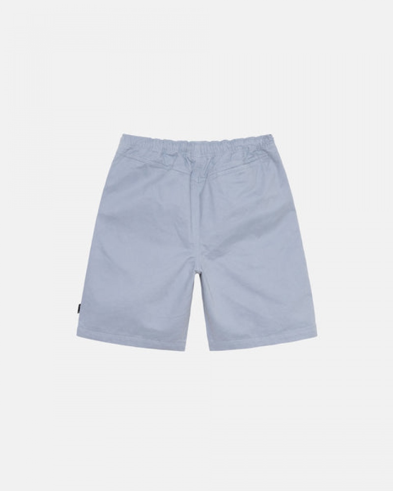 Women Stussy Brushed Beach Shorts Blue Australia | APN-9278