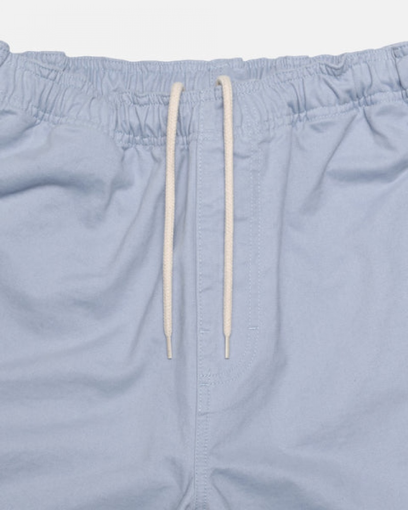 Women Stussy Brushed Beach Shorts Blue Australia | APN-9278