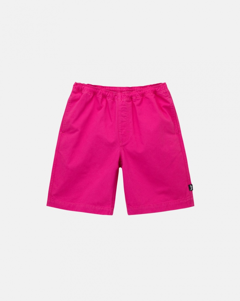 Women Stussy Brushed Beach Shorts Pink Australia | MFW-9931