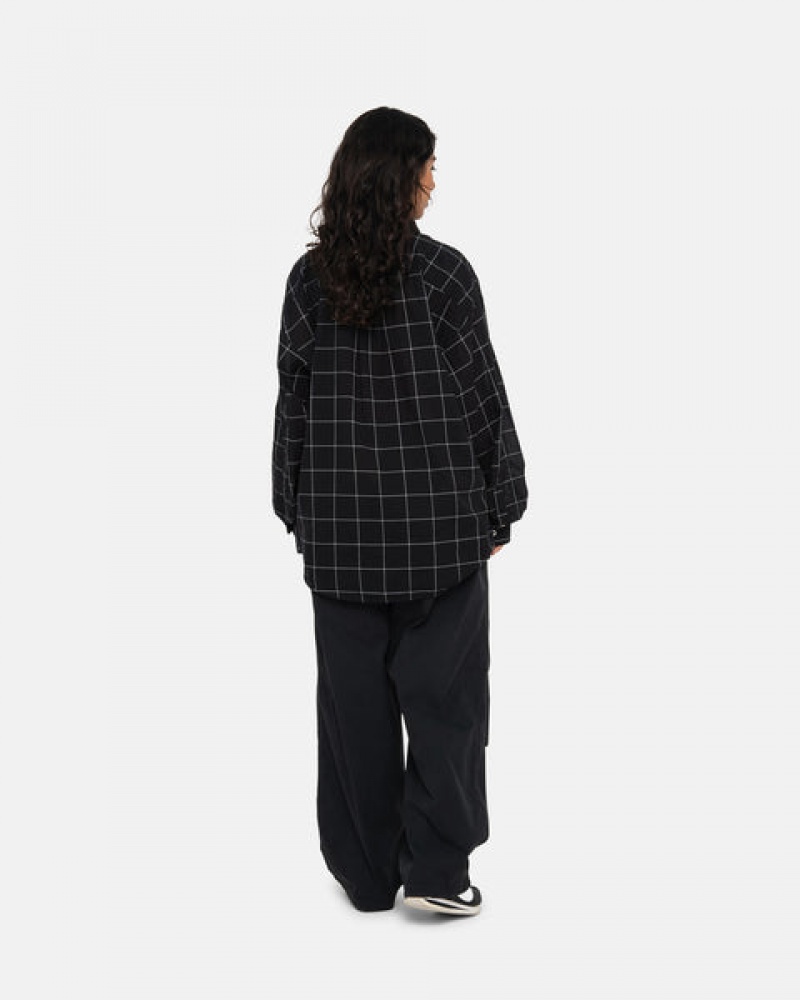 Women Stussy Light Weight Classic Shirts Black Australia | HSF-7029