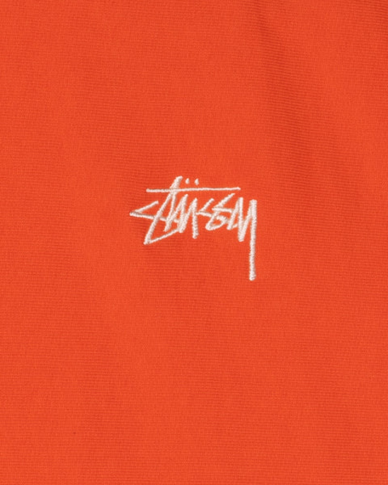 Women Stussy Overdyed Stock Logo Hoodie Orange Australia | SMX-2763