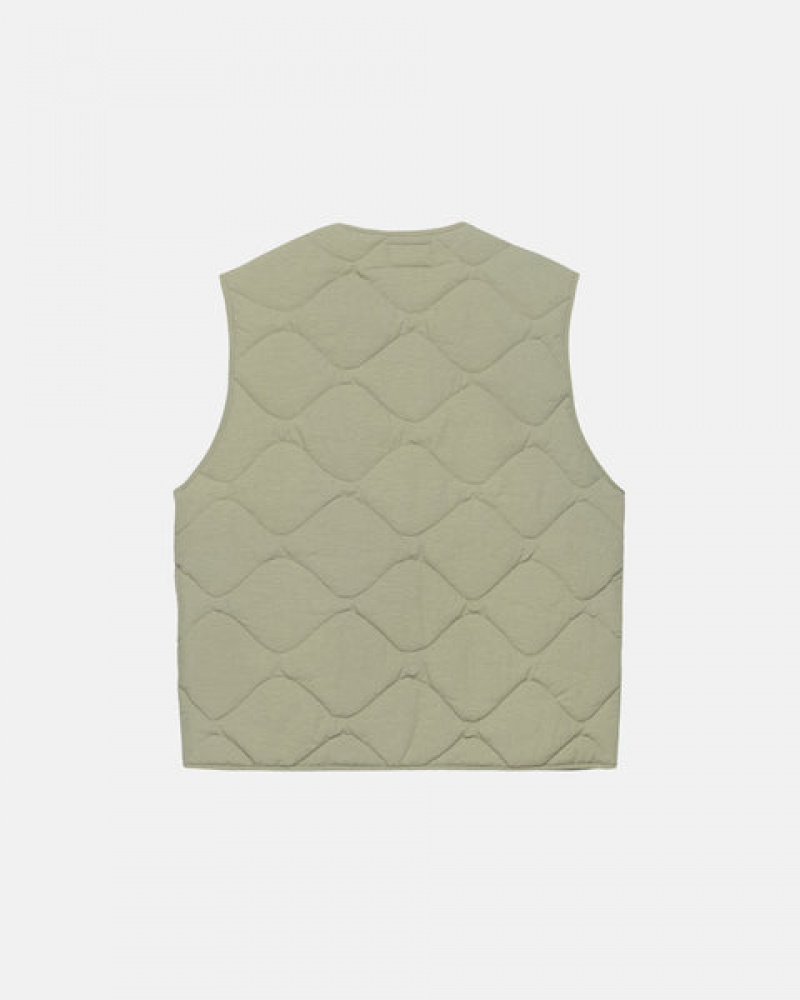 Women Stussy Recycled Nylon Liner Vest Brown Australia | DXX-7804