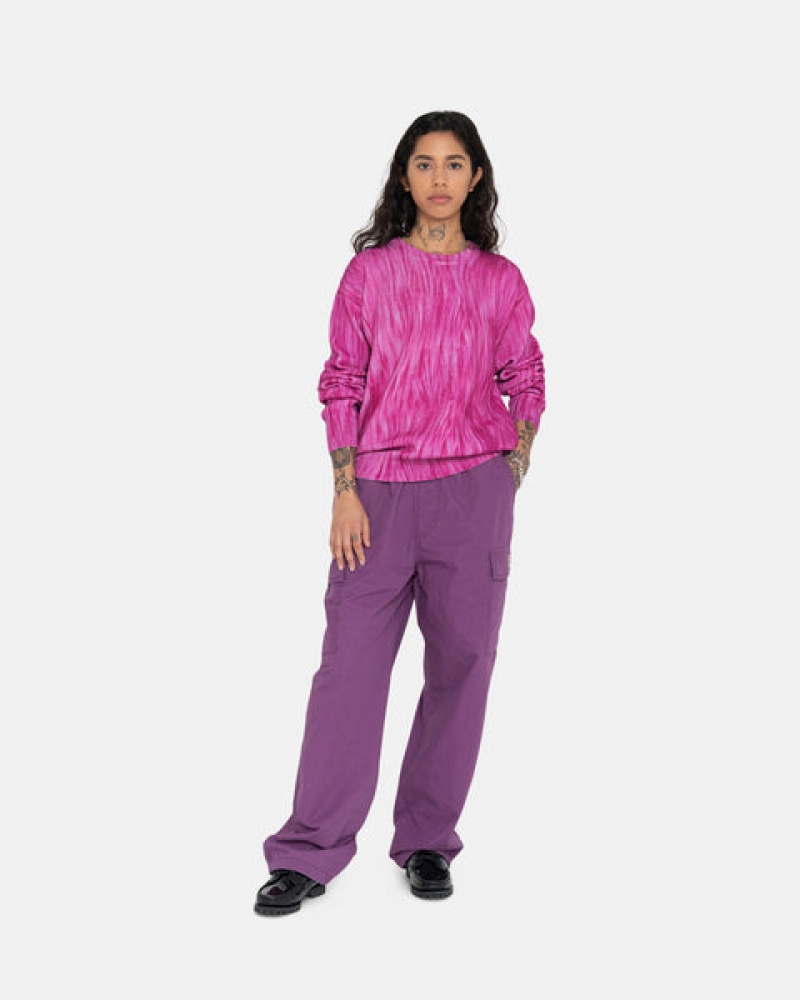 Women Stussy Ripstop Cargo Beach Pants Purple Australia | RDW-8269