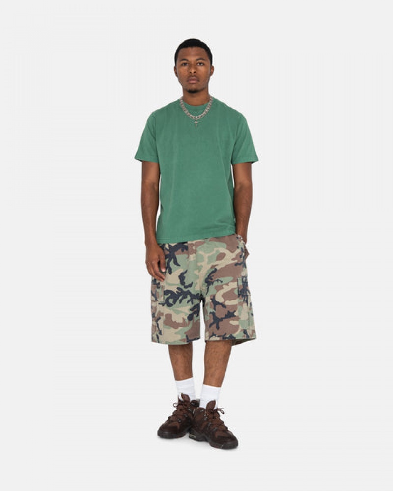 Women Stussy Ripstop Cargo Beach Shorts Camo Australia | VBZ-8529