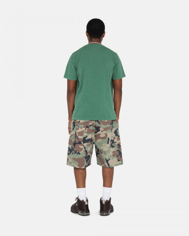 Women Stussy Ripstop Cargo Beach Shorts Camo Australia | VBZ-8529