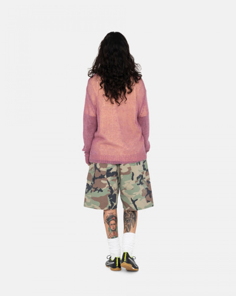 Women Stussy Ripstop Cargo Beach Shorts Camo Australia | VBZ-8529