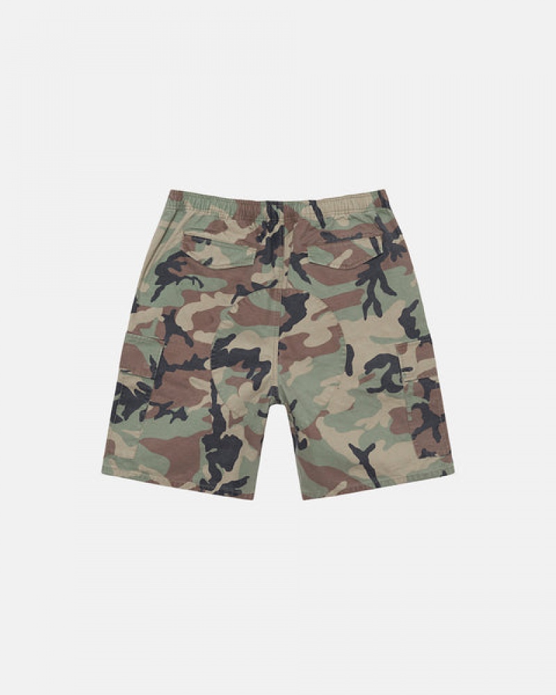 Women Stussy Ripstop Cargo Beach Shorts Camo Australia | VBZ-8529