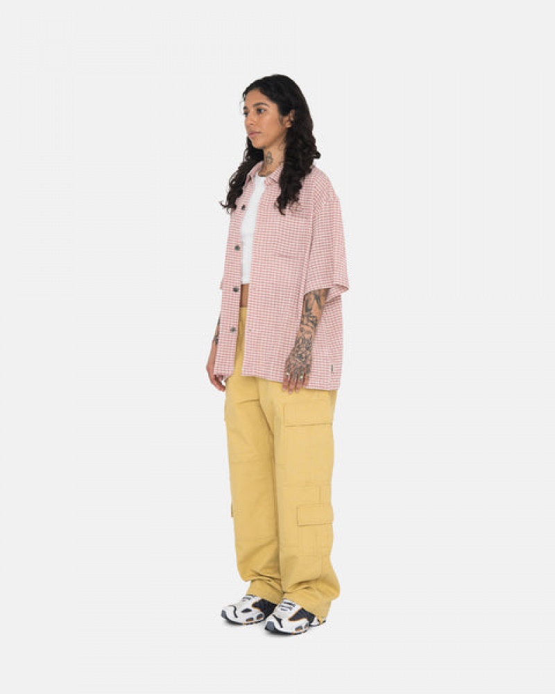 Women Stussy Ripstop Surplus Cargo Pants Yellow Australia | NHO-5057