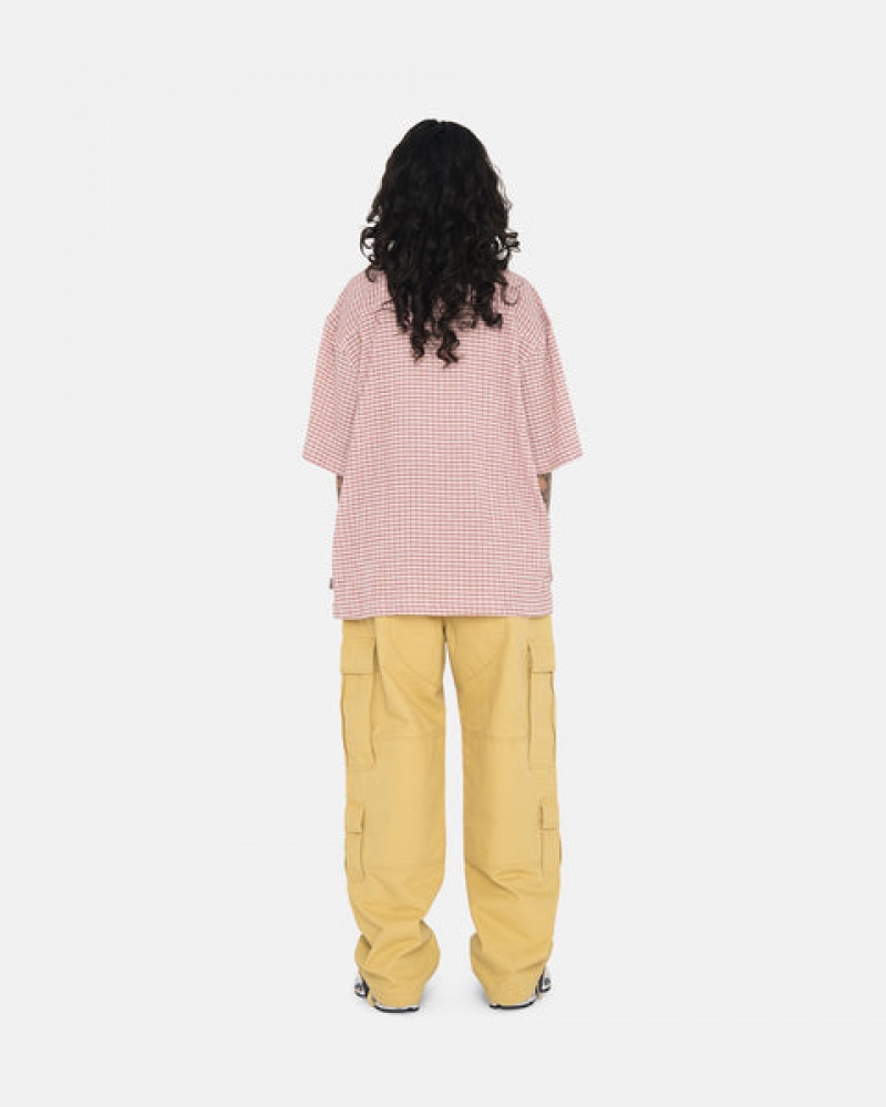 Women Stussy Ripstop Surplus Cargo Pants Yellow Australia | NHO-5057