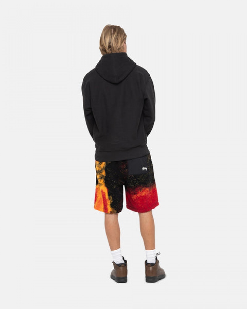 Women Stussy Sherpa Shorts Black / Red Australia | AKT-5815