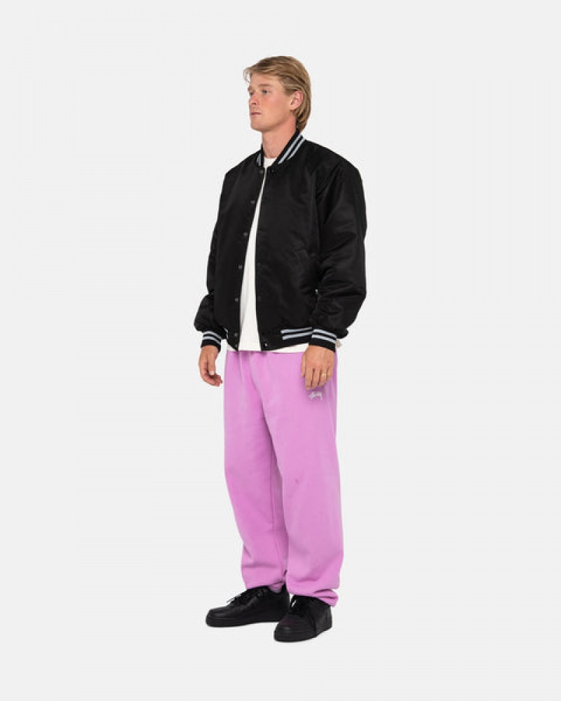 Women Stussy Stock Logo Sweatpants Purple Australia | UWI-2283