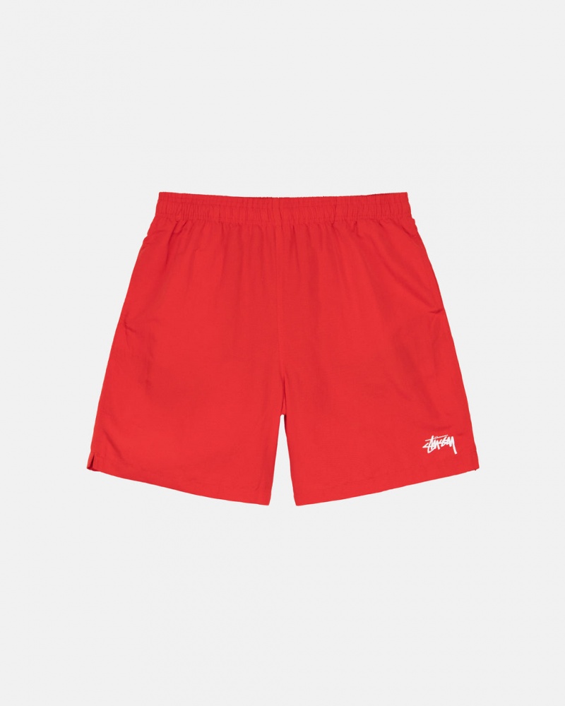 Women Stussy Stock Water Short Swimwear Red Australia | WNK-7806