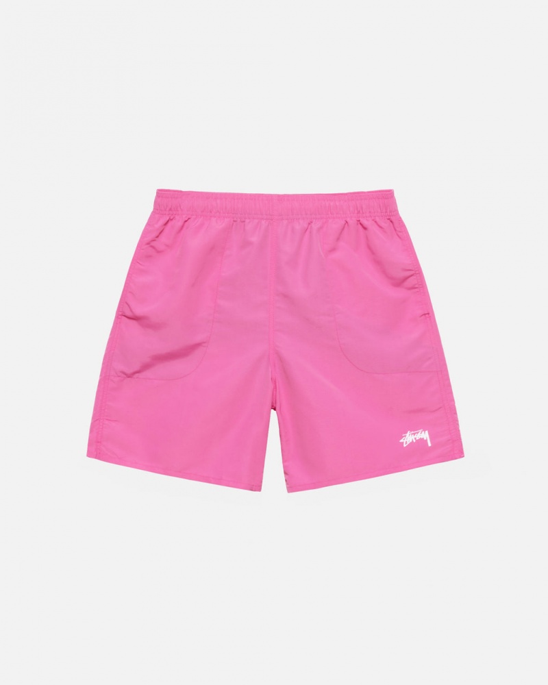 Women Stussy Stock Water Short Swimwear Pink Australia | LOH-6798