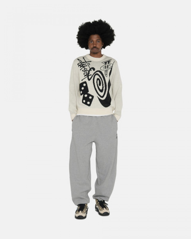 Women Stussy Fleece Pant Sweatpants Dark Grey Australia | QEF-0244