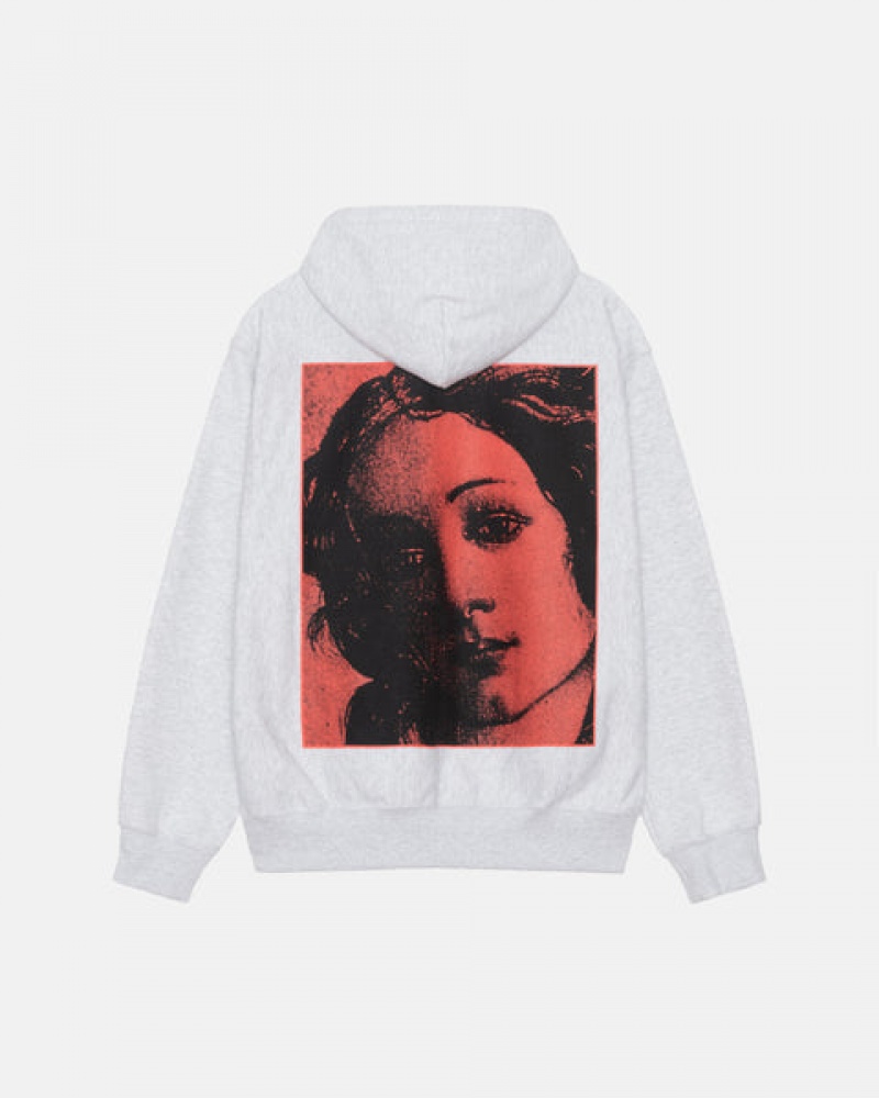 Women Stussy Venus Zip Hood Sweatshirts Grey Australia | OXR-2101