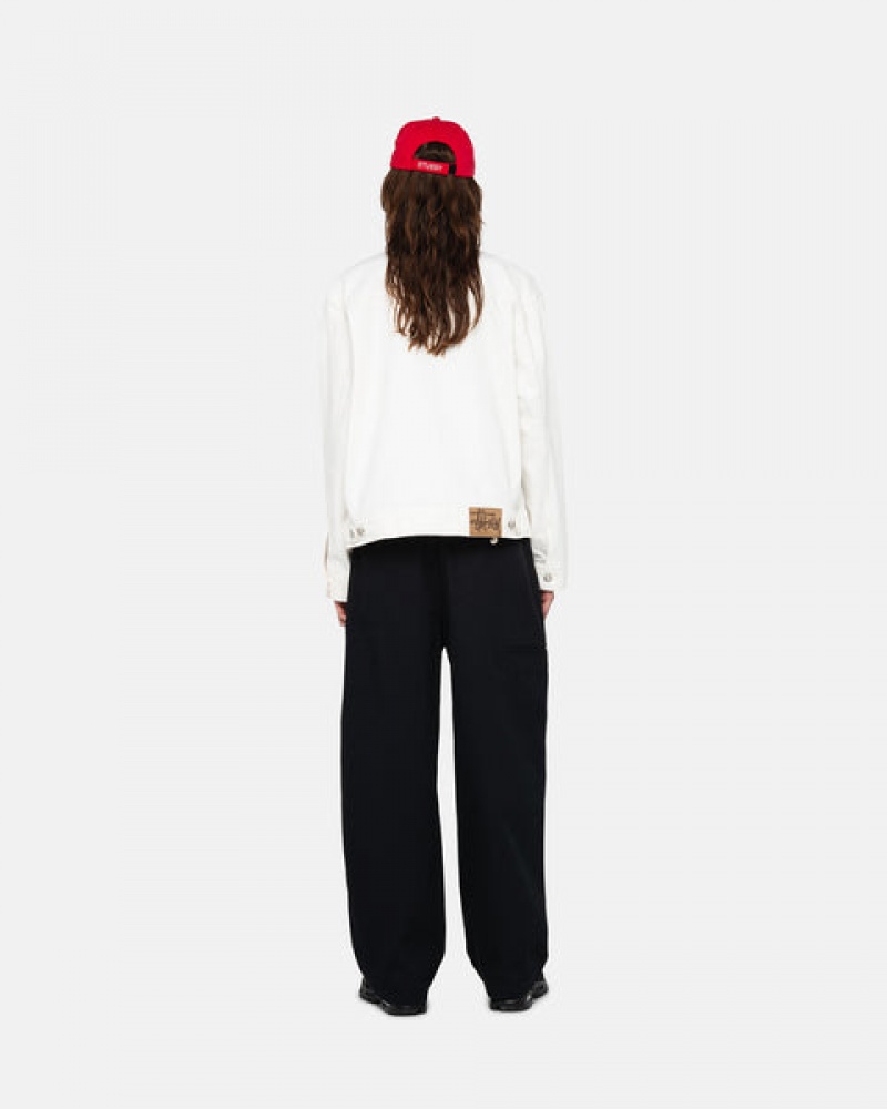 Women Stussy Workgear Trouser Twill Pants Black Australia | MLX-2734